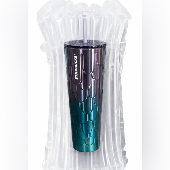 Starbucks Purple Twilight Ombre Mermaid Scale Tumbler 24oz Stainless Steel - Picture 5 of 5